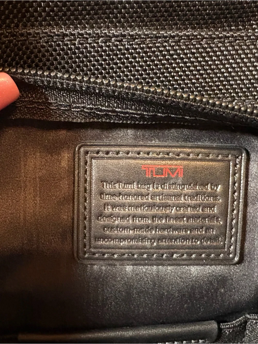 TUMI Alpha T-Pass TSA Checkpoint  Friendly Laptop Bag Black Ballistic Nylon